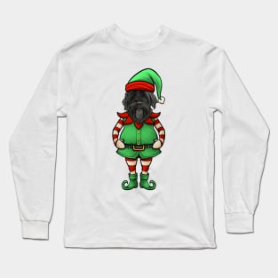 Portuguese Water Dog Christmas Elf Long Sleeve T-Shirt